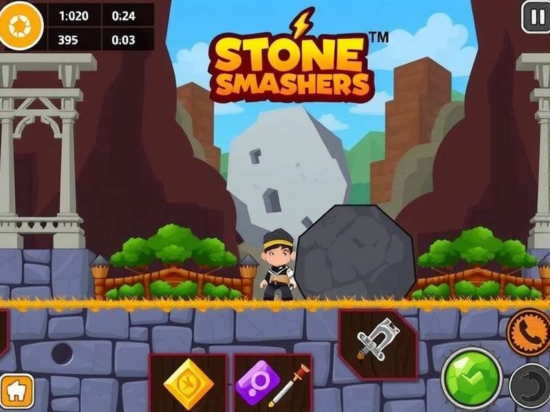 Stone Smashers Gameplay Screenshot